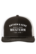 Anthem & Acre Western Trucker Hat – Black/White
