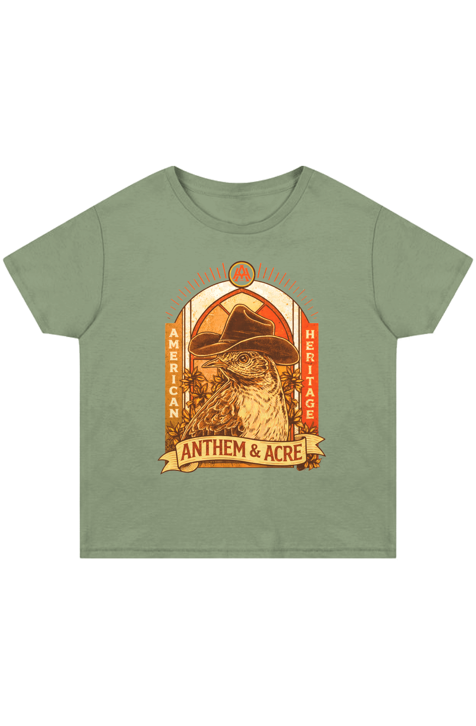 American Heritage High Waisted Crop Tee – Anthem & Acre