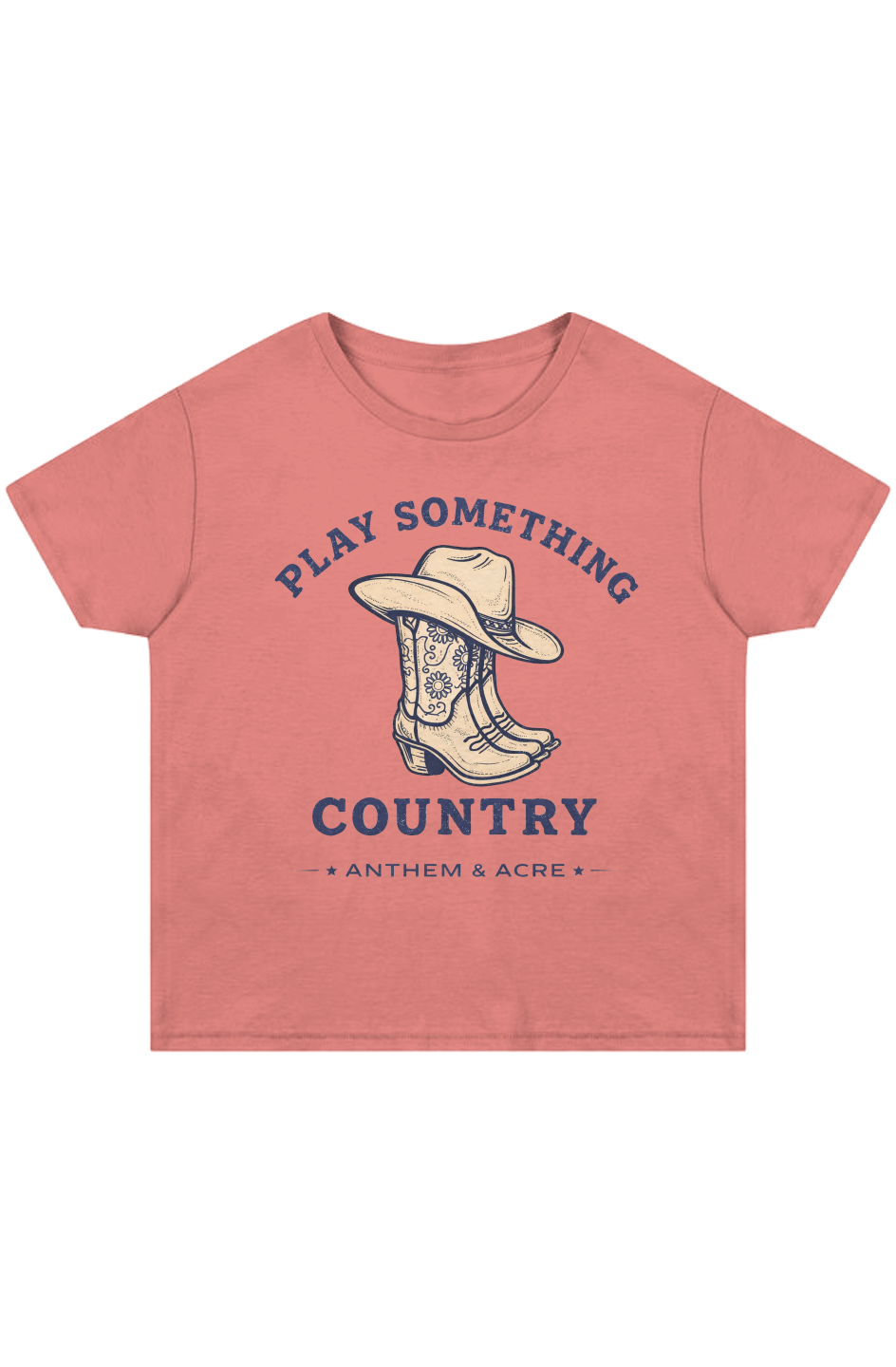 Play Something Country High Waisted Crop Tee – Anthem & Acre