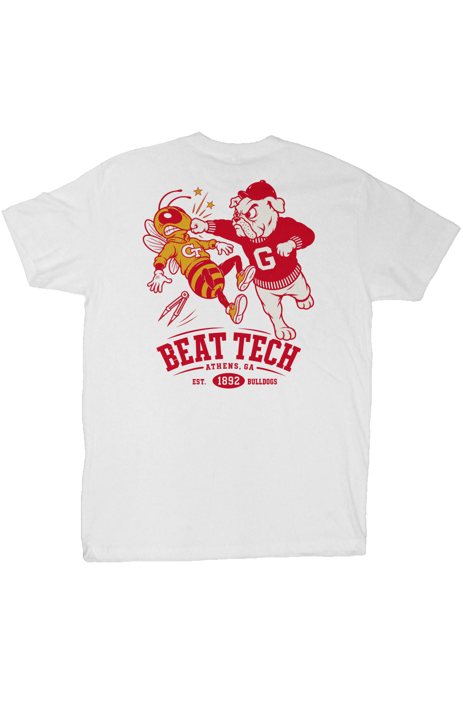 Beat Tech Georgia Bulldogs Tee