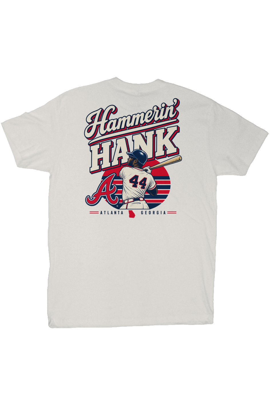 HAMMERIN HANK ATLANTA BASEBALL HERITAGE TEE
