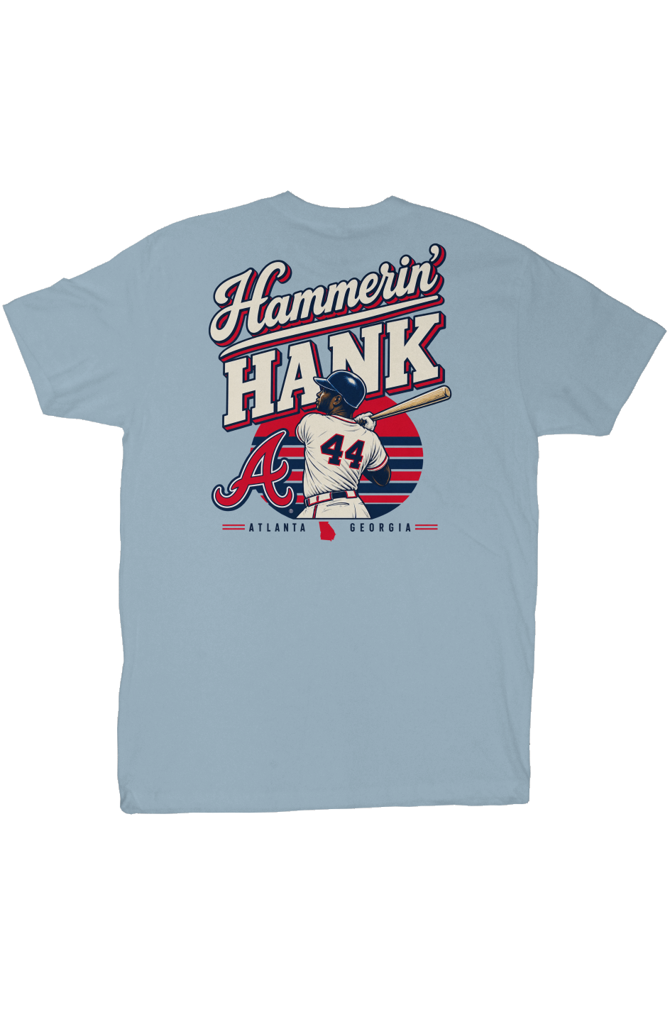 HAMMERIN HANK ATLANTA BASEBALL HERITAGE TEE