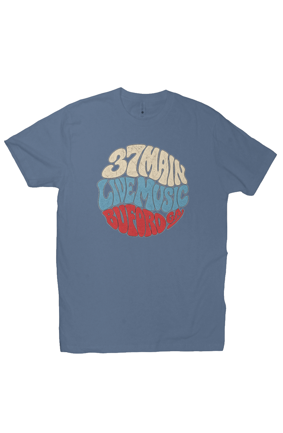 37 Main Retro Live Music Tee Blue Jean