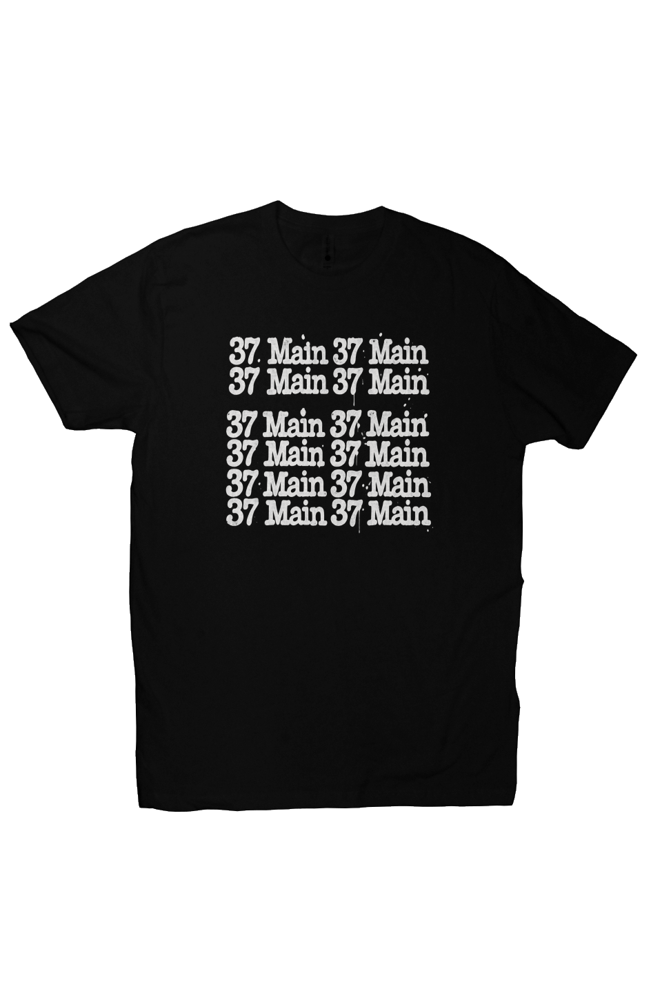 37 Main Repeat Logo Tee Vintage Black