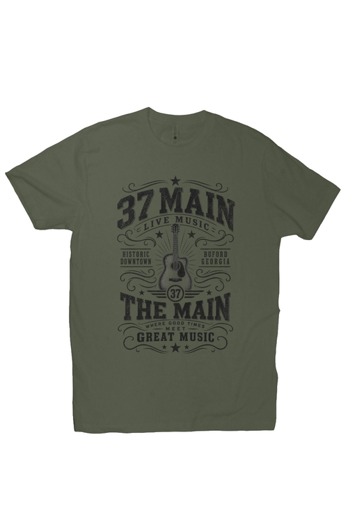 37 Main Good Times Great Music Vintage Tee