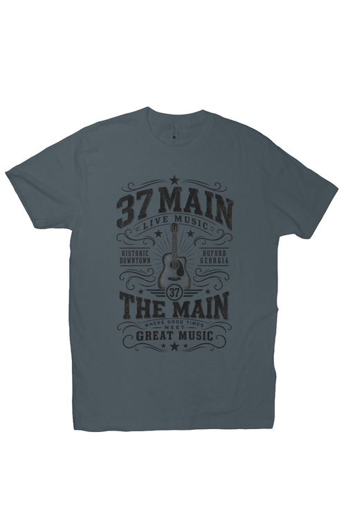 37 Main Good Times Great Music Vintage Tee