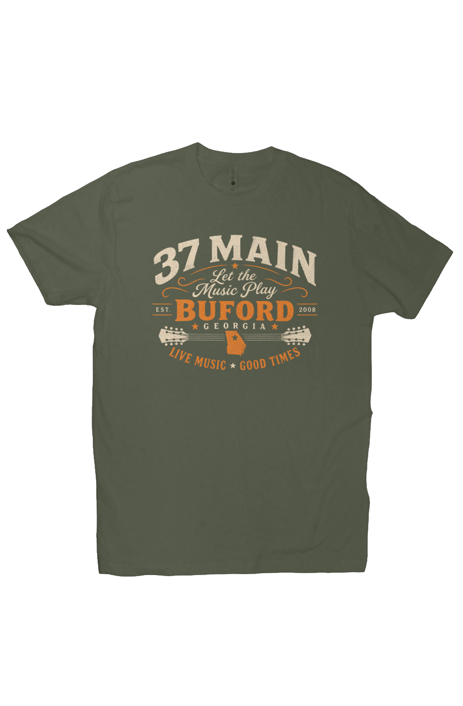 37 Main Let the Music Play Vintage Tee