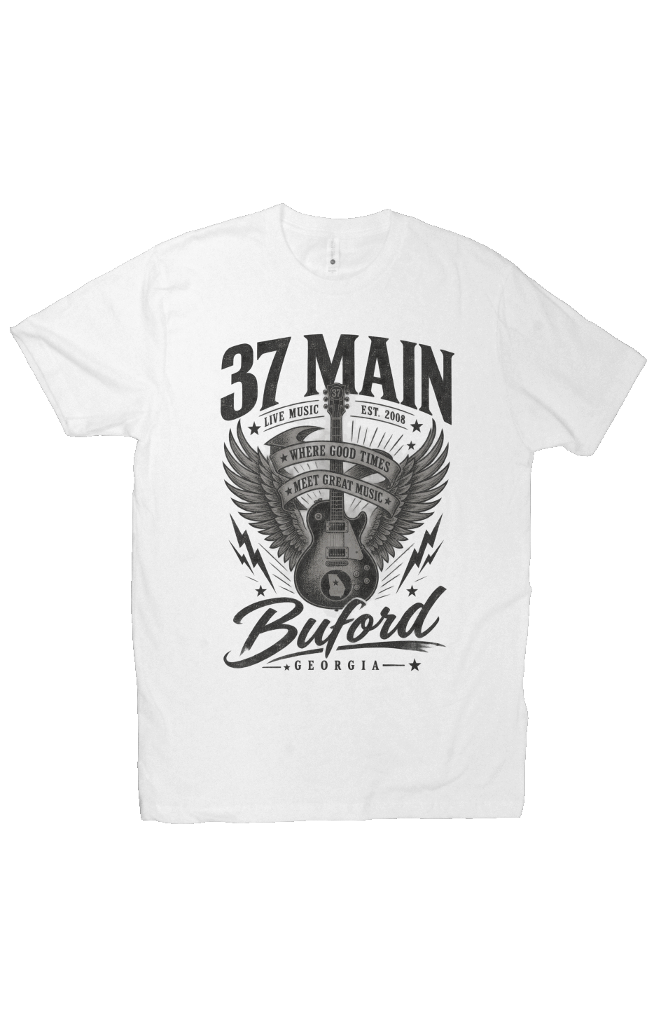 37 Main Where Good Times Meet Great Music Vintage Tee