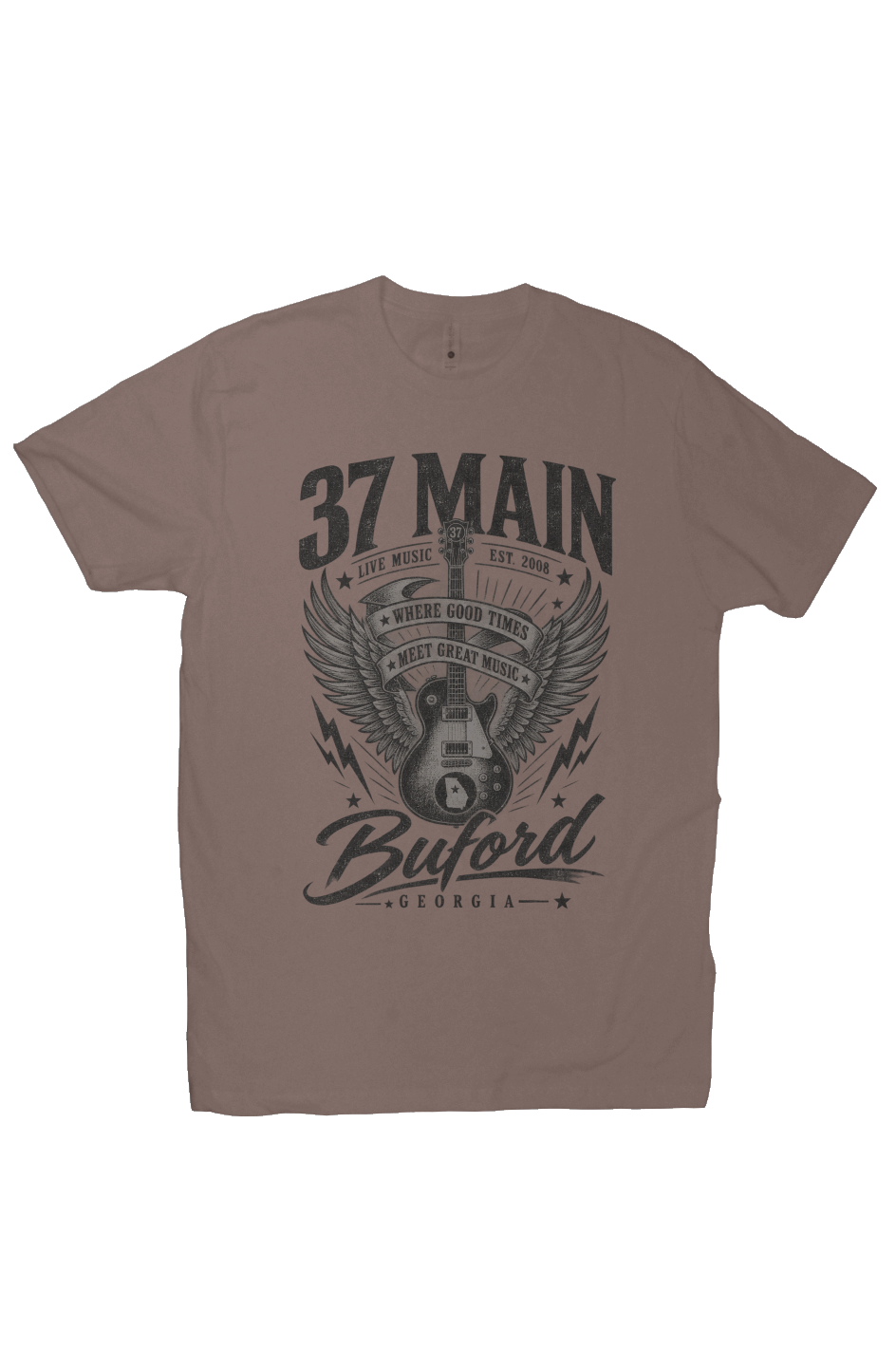 37 Main Where Good Times Meet Great Music Vintage Tee