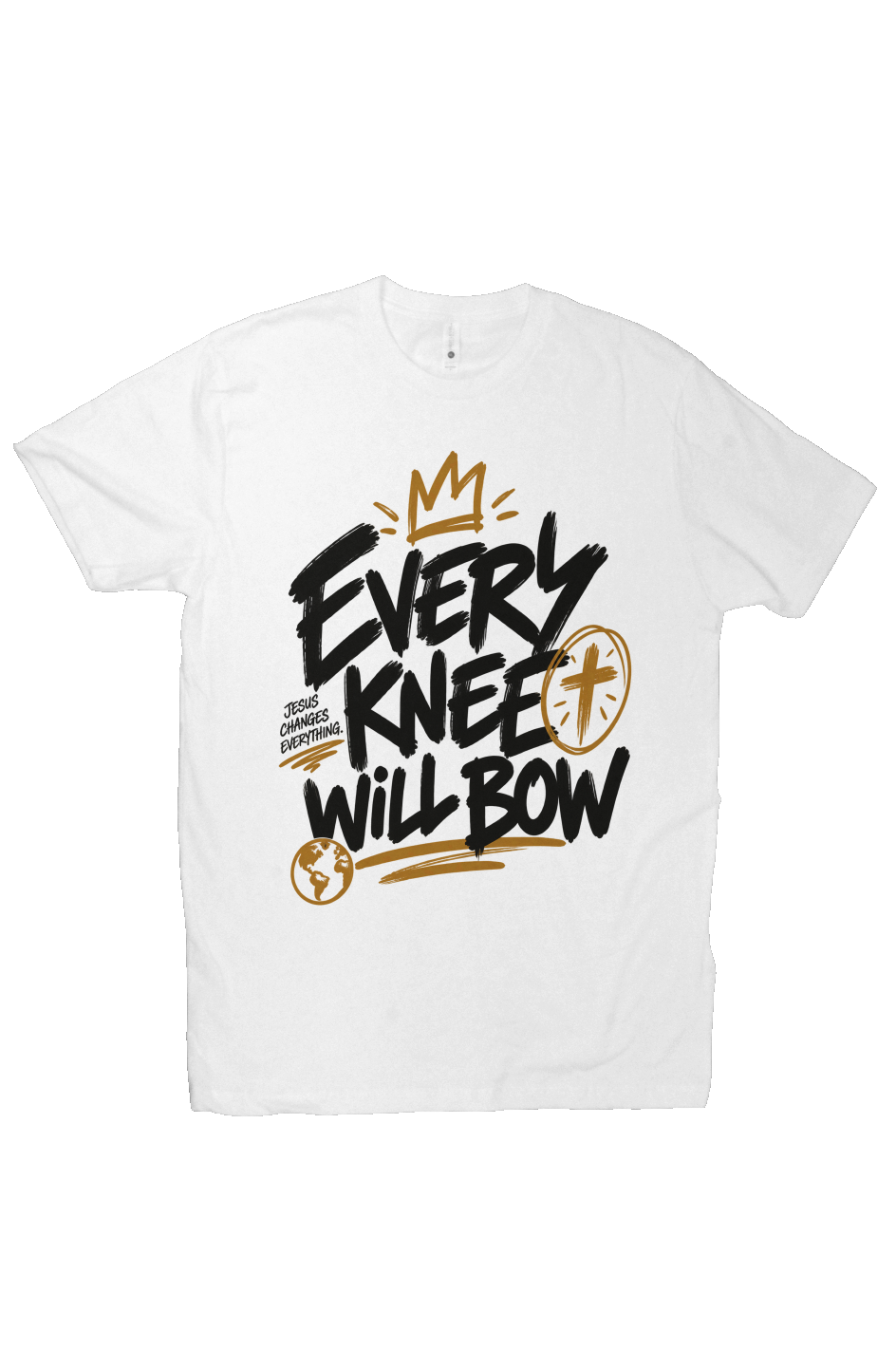 Every Knee Will Bow Graffiti Style Tee