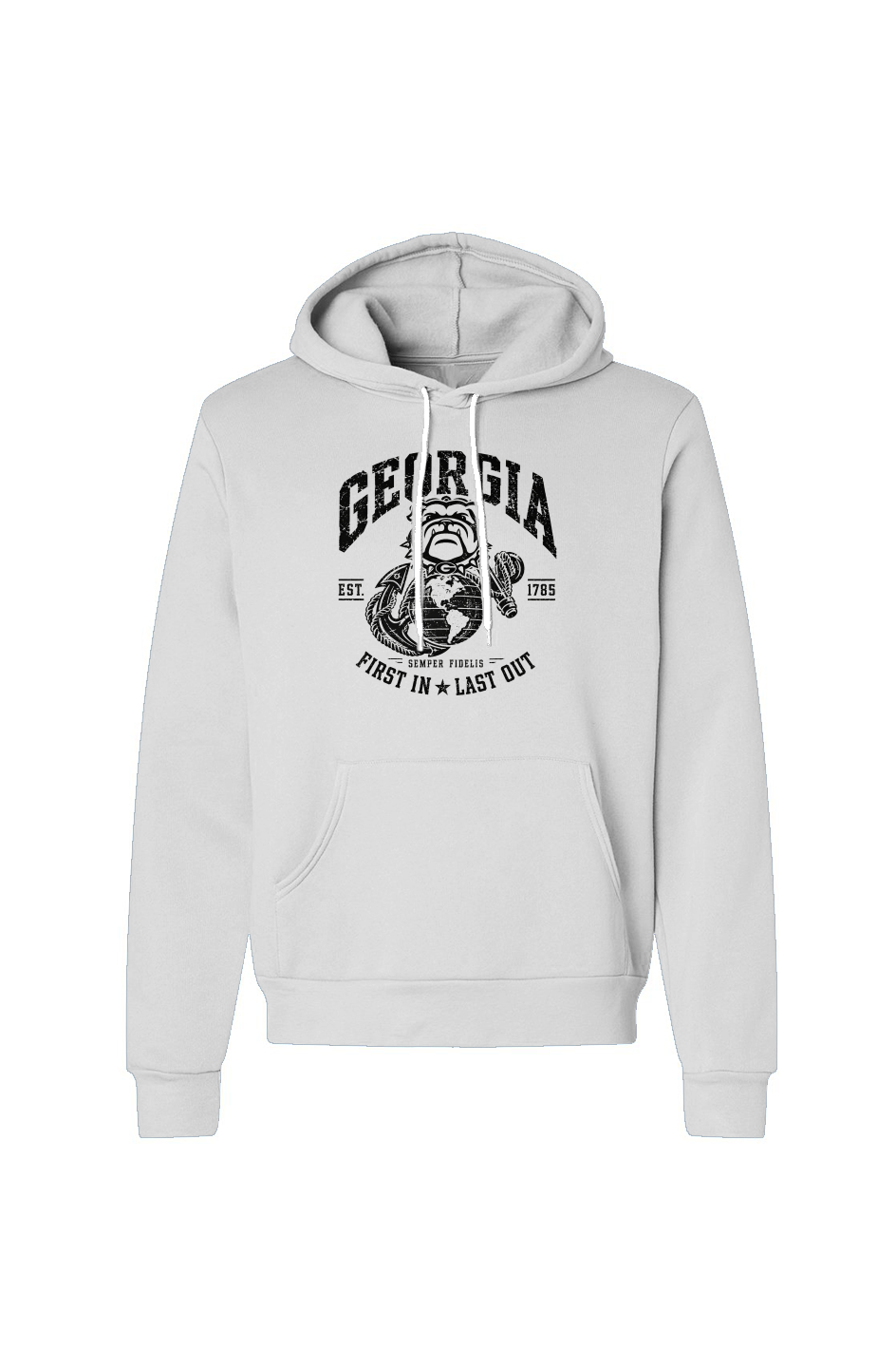 Georgia First In Last Out Military Hoodie