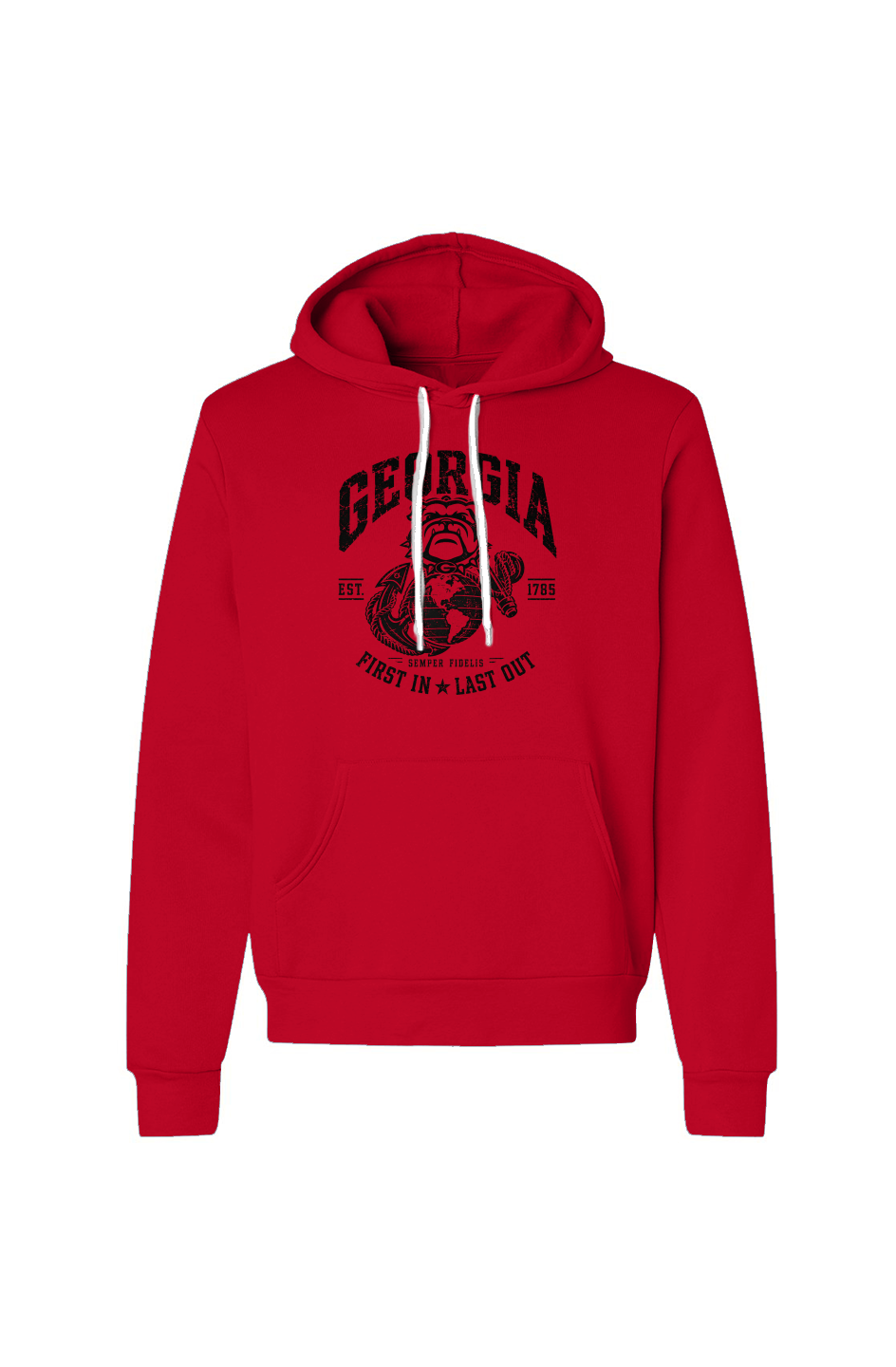 Georgia First In Last Out Military Hoodie