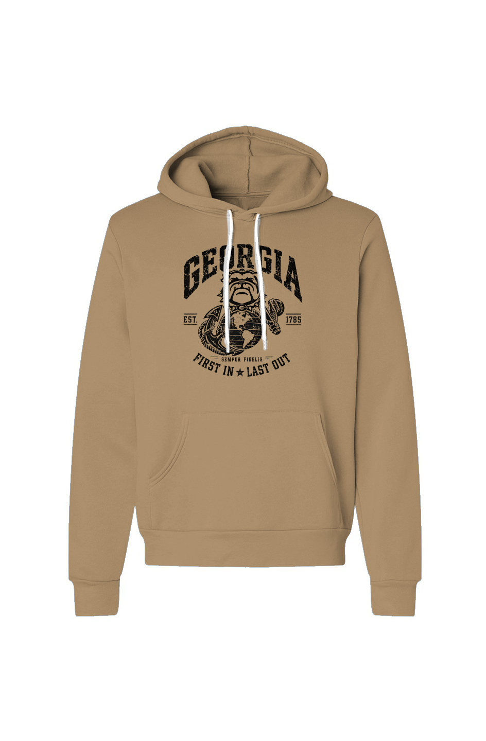 Georgia First In Last Out Military Hoodie